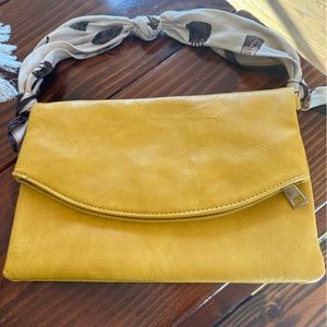 Fold over clutch purse